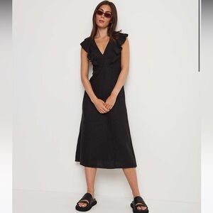 NWT Rails Constance Linen MIDI Dress
